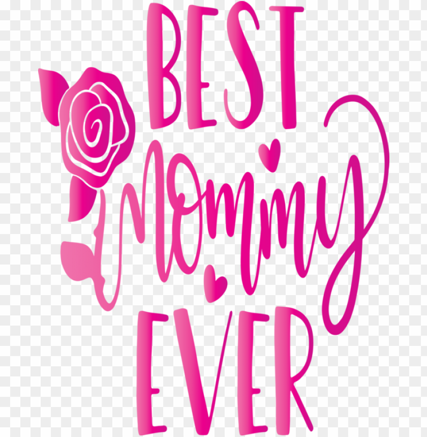 Mother's Day Text Pink Font For Mothers Day Calligraphy For Mothers Day PNG Image With Transparent Background