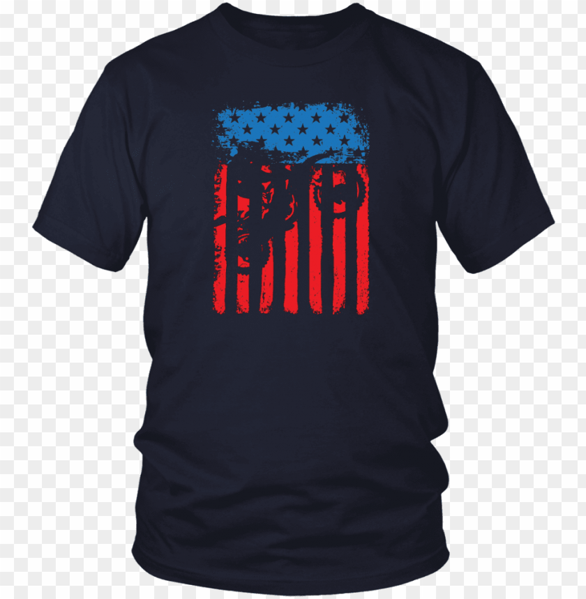 Motocross Dirt Bike Jumping American Flag Shirt PNG Image With ...