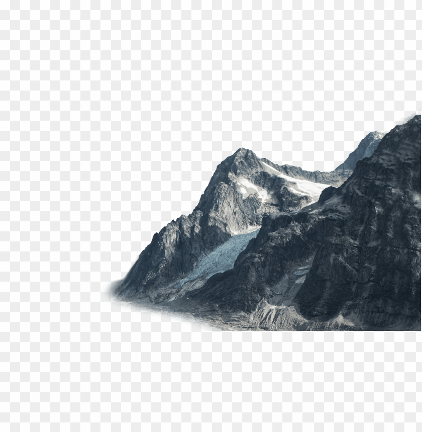 PNG image of mountain with snow with a clear background - Image ID 27014