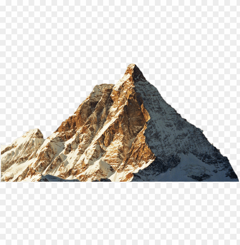 PNG image of mountain with snow with a clear background - Image ID 27017