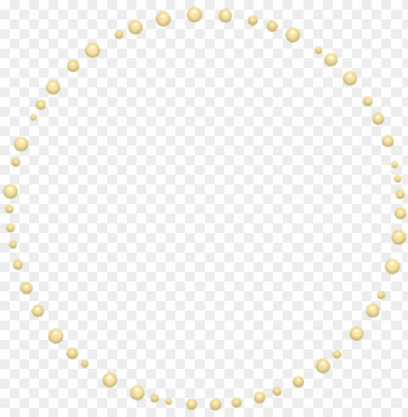 mq yellow pearls round frame frames border borders cercle pointillé rond illustrator PNG transparent with Clear Background ID 222087