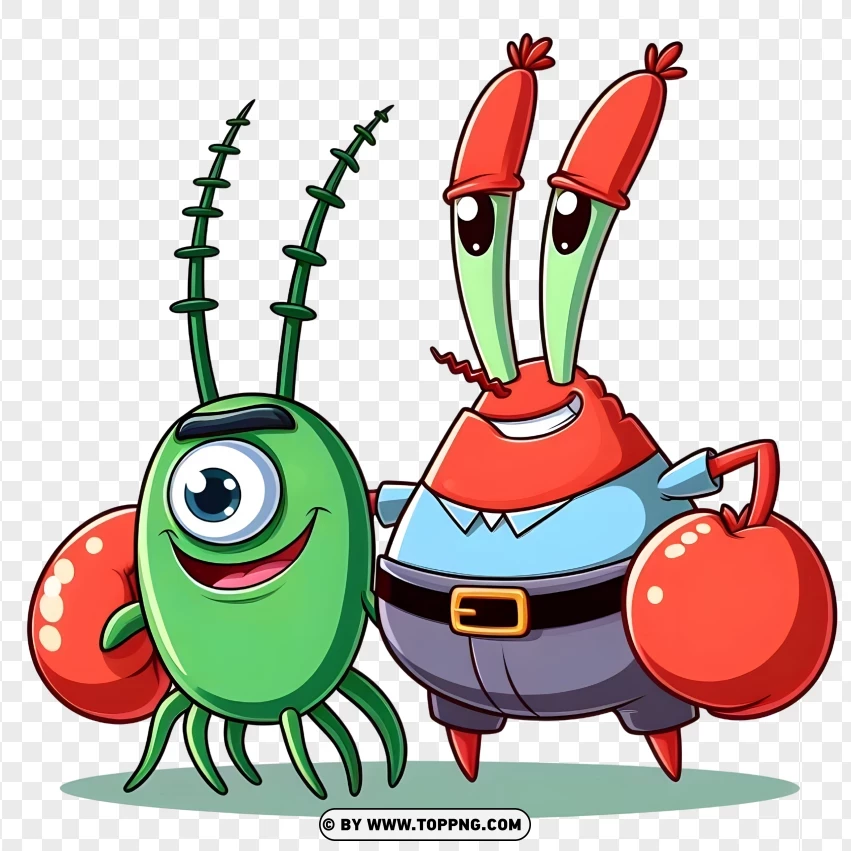 SpongeBob,Mr. Krabs,Plankton