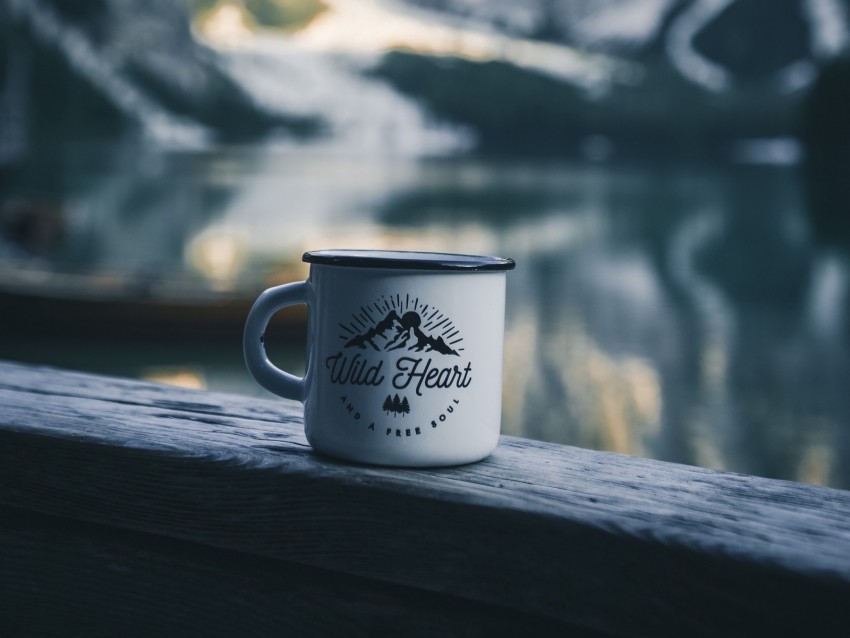 mug, inscription, camping, mountains, travel