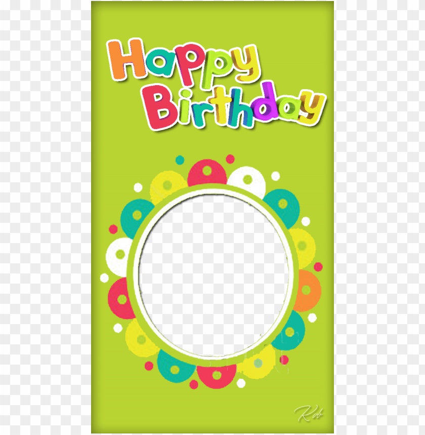 multicolor birthday frame - invitation card happy birthday with party PNG  image with transparent background | TOPpng