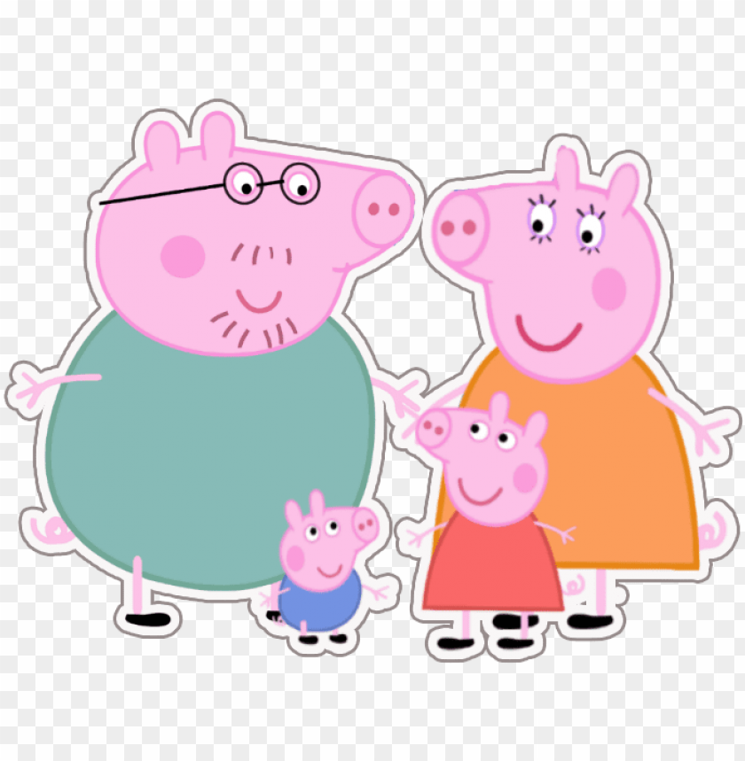 Download mummy pig animated cartoon clip art - transparent background peppa  pig transparent png - Free PNG Images | TOPpng