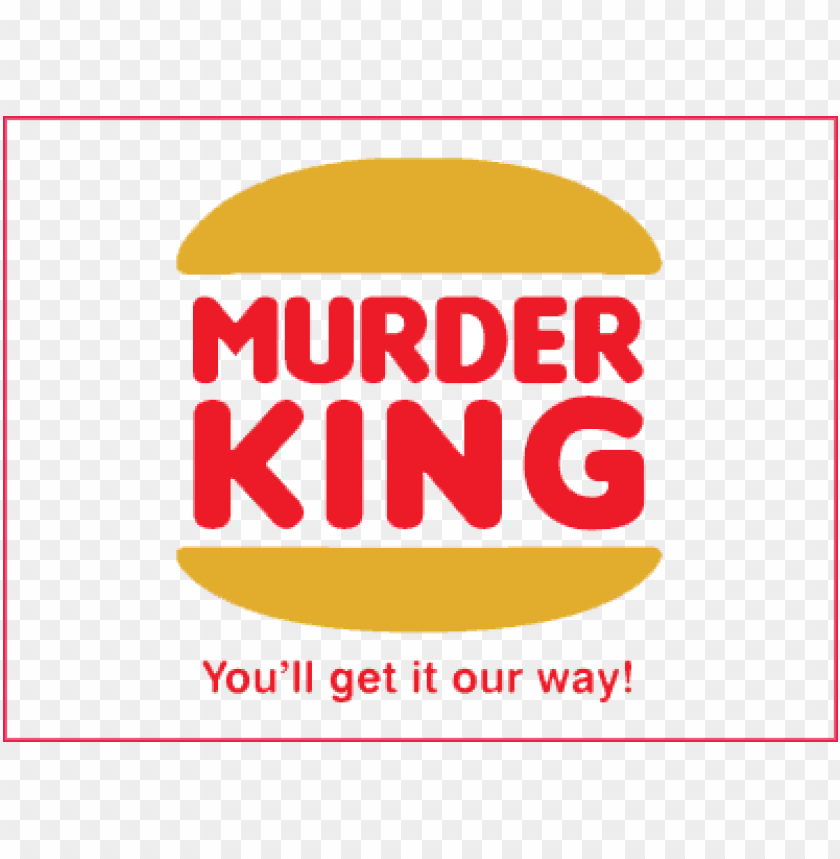 free PNG murder king fast food logos, logo food, 80s stuff, - old burger ki PNG image with transparent background PNG images transparent
