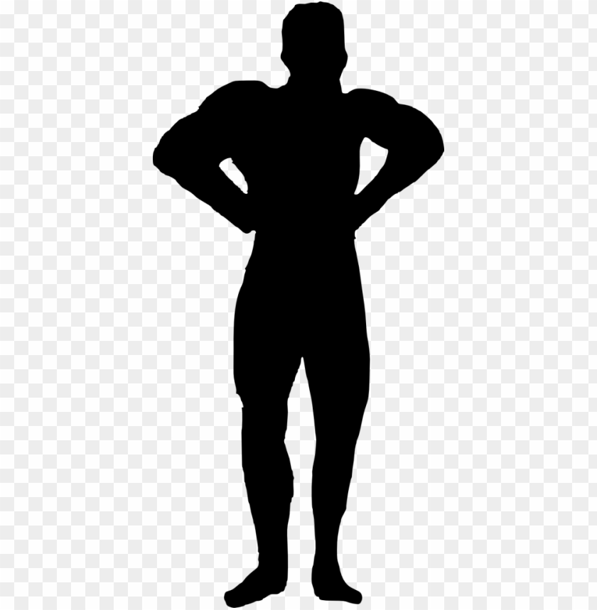 Transparent Muscle Man Bodybuilder Silhouette PNG Image - ID 3796