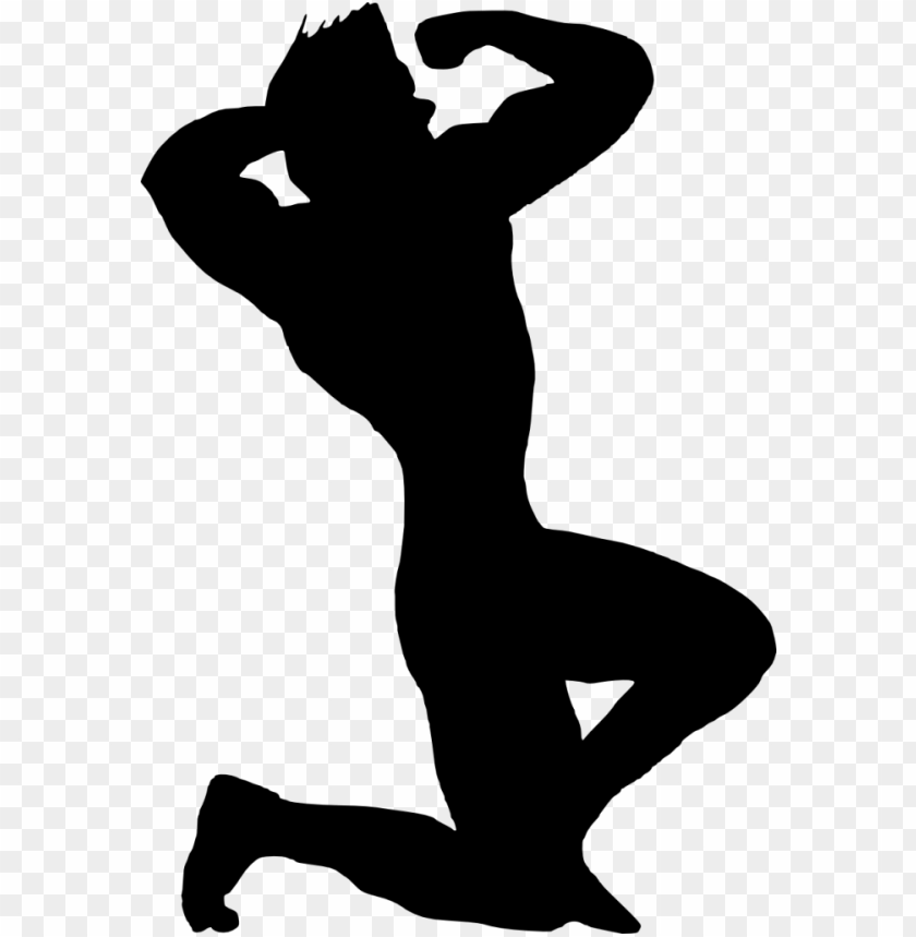 Transparent Muscle Man Bodybuilder Silhouette PNG Image - ID 3799