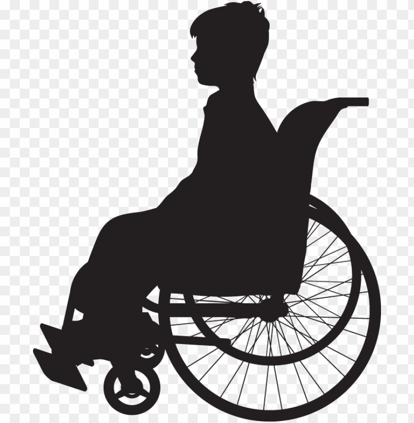 free PNG muscular dystrophy is a group of diseases that cause - girl in wheelchair silhouette PNG image with transparent background PNG images transparent