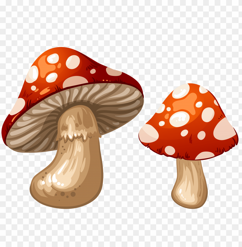 art, clip, mushrooms