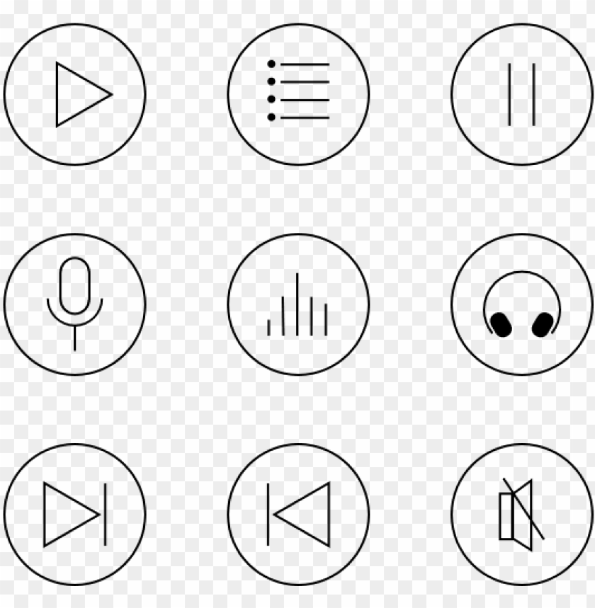 music icons music player icons free png - Free PNG Images ID 128059