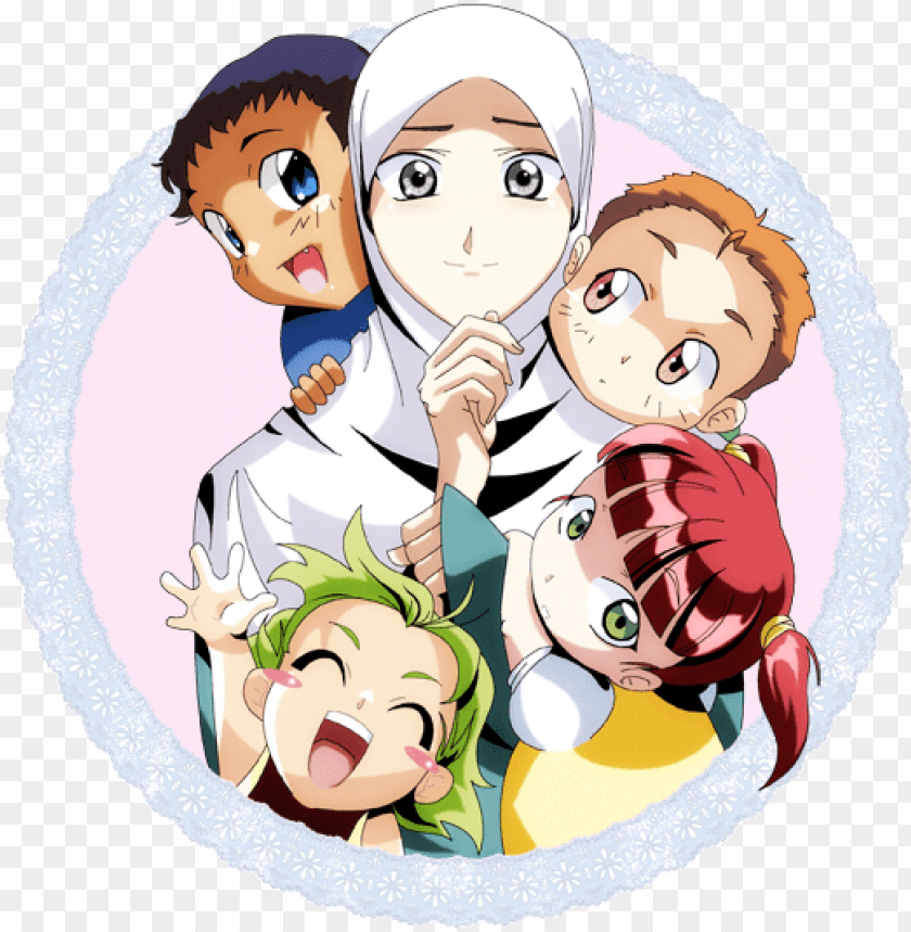 muslim anime my lovelies by bekkouche - every day is mother's day in islam  PNG image with transparent background | TOPpng