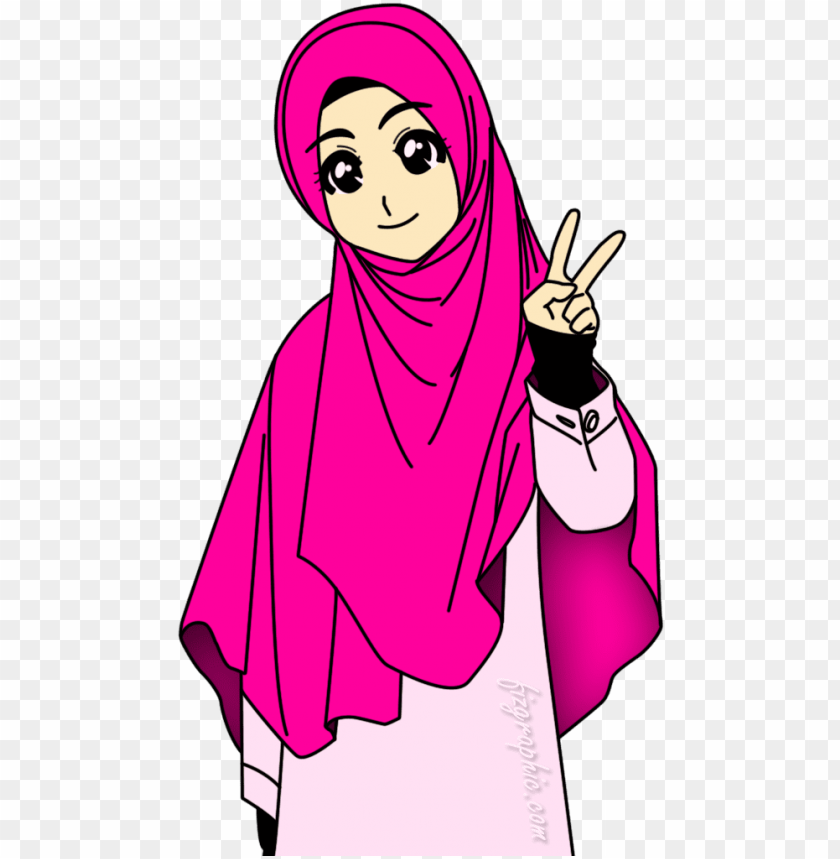 26 Gambar Kartun Lucu Wanita Muslimah  Bergerak  Gambar Ipin