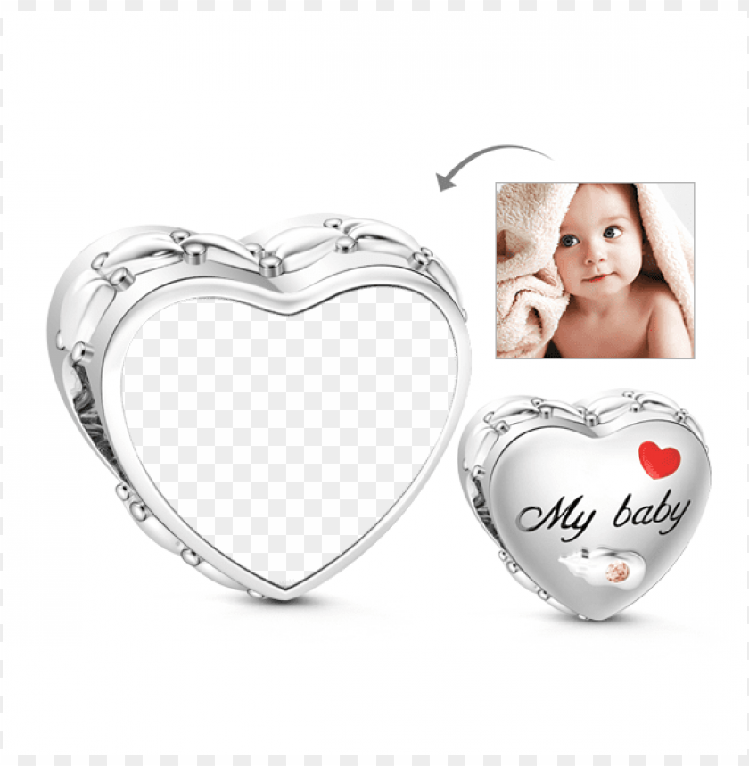 free PNG "my baby is angel"made of 925 sterling silver uniquely - heart PNG image with transparent background PNG images transparent