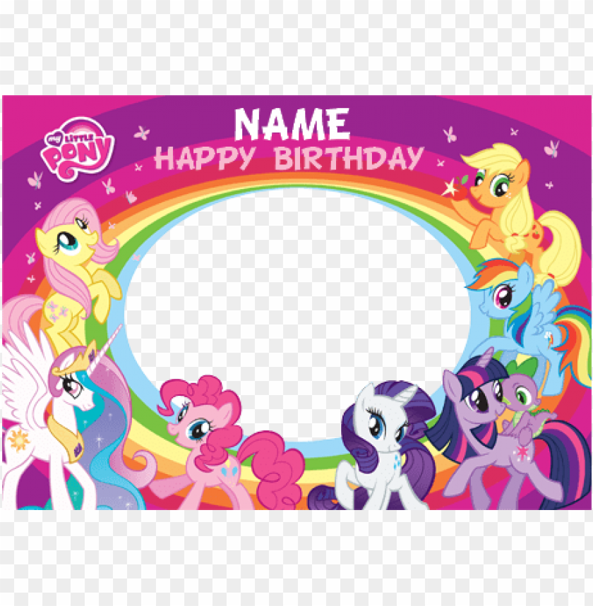 Free Download HD PNG My Little Pony Clipart Happy Birthday My Little 