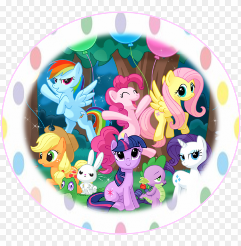 free PNG my little pony edible image cake topper icing decoration - little pony friendship is magic PNG image with transparent background PNG images transparent