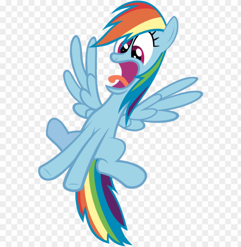 my little pony rainbow dash scared PNG image with transparent