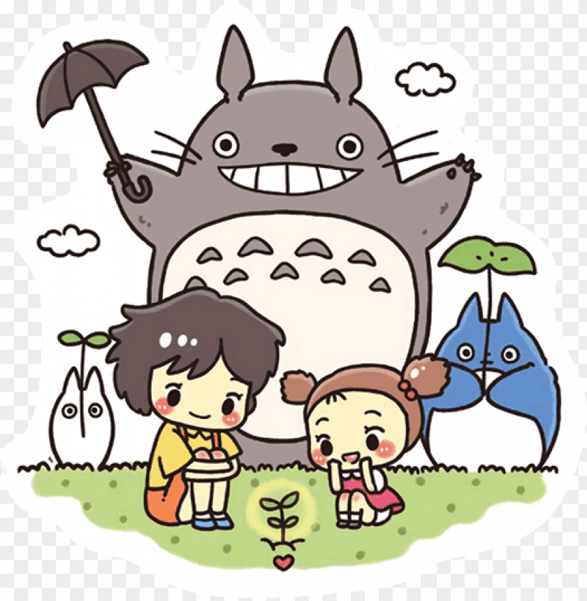 My Neighbor Totoro Anime Sticker Dibujos De Mi Vecino Totoro Png