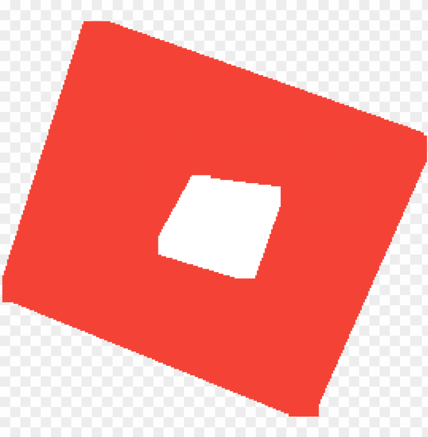 Red Roblox Logo With Black Background