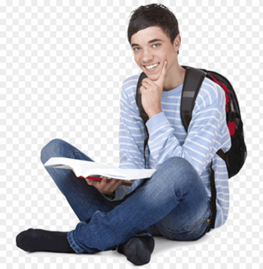 My Student Loan Information - Student Sitting PNG Transparent With Clear Background ID 191200