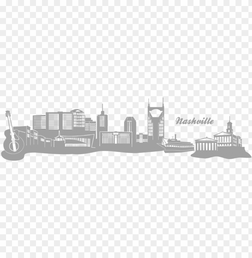 nashville skyline silhouette PNG transparent with Clear Background ID 90594