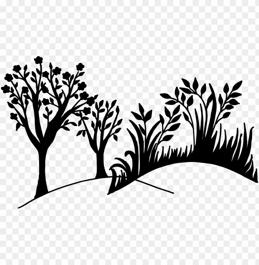 Transparent nature background silhouette PNG Image - ID 3853