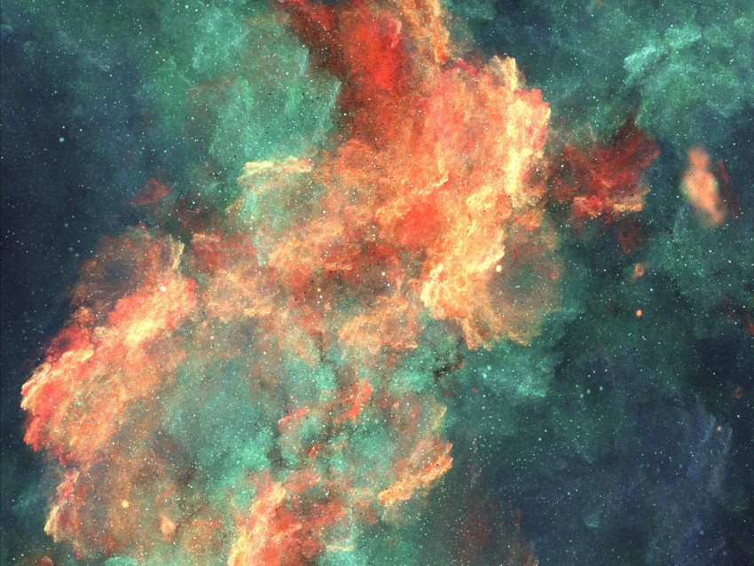nebula, cloud, colorful, fiery, sparks, abstraction