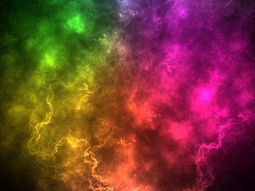 nebula, colorful, energy, cosmic, flash, lightning