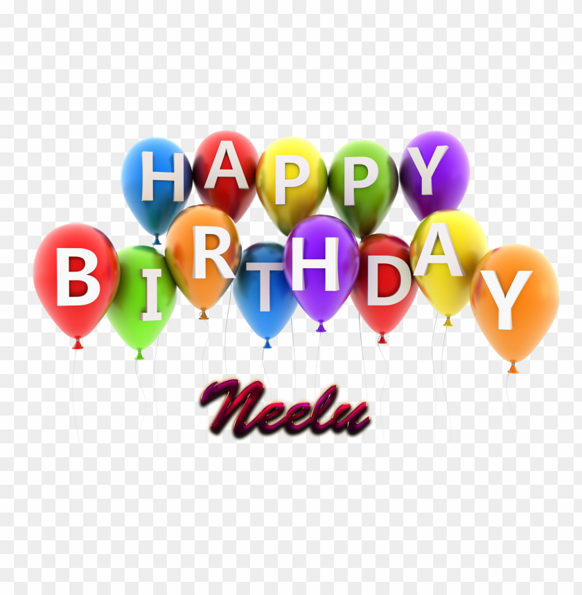 neelu happy birthday vector cake name png PNG image with no background - Image ID 37593