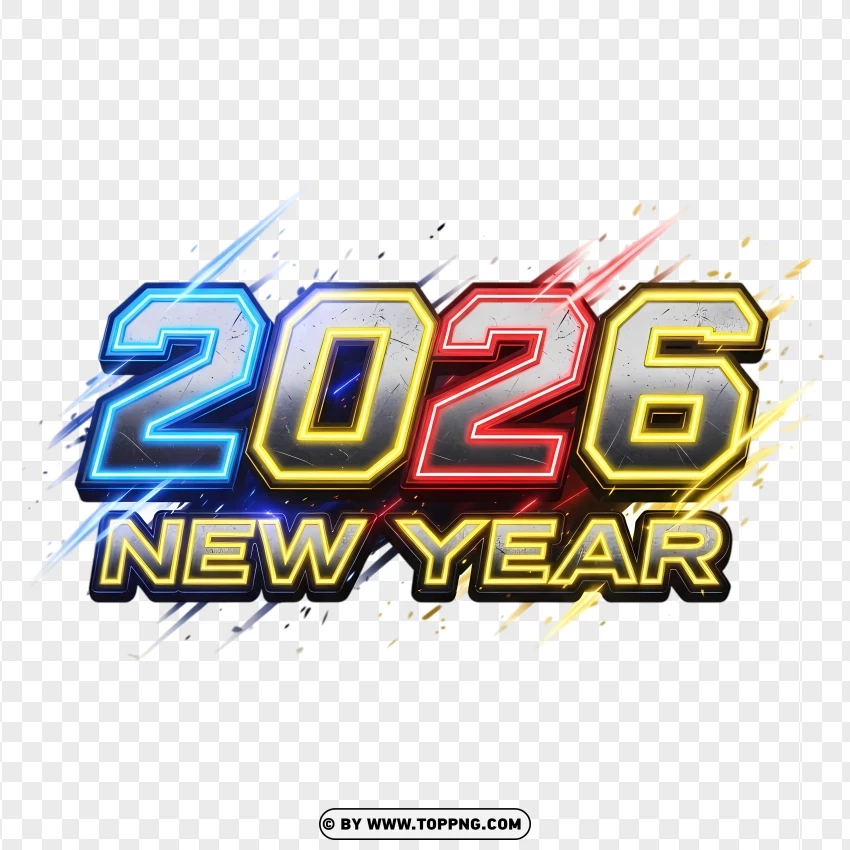 Blood Strike Neon Action 2026 Typography PNG Transparent Background