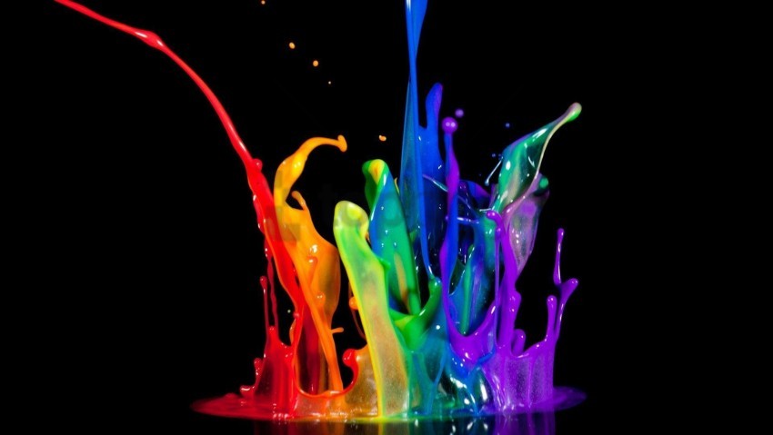 neon color splash wallpaper background best stock photos - Image ID 107070