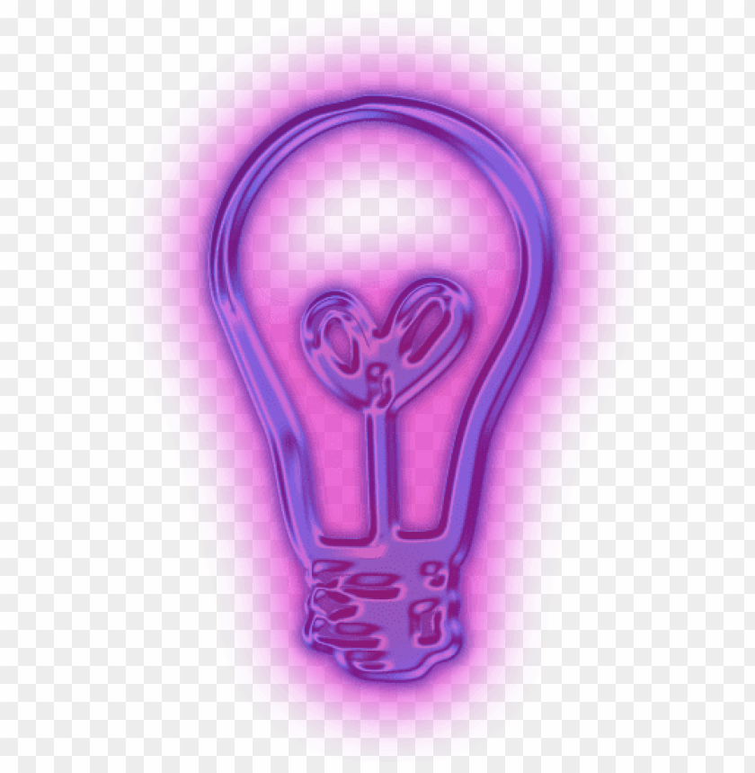 neon light bulb PNG transparent with Clear Background ID 118635