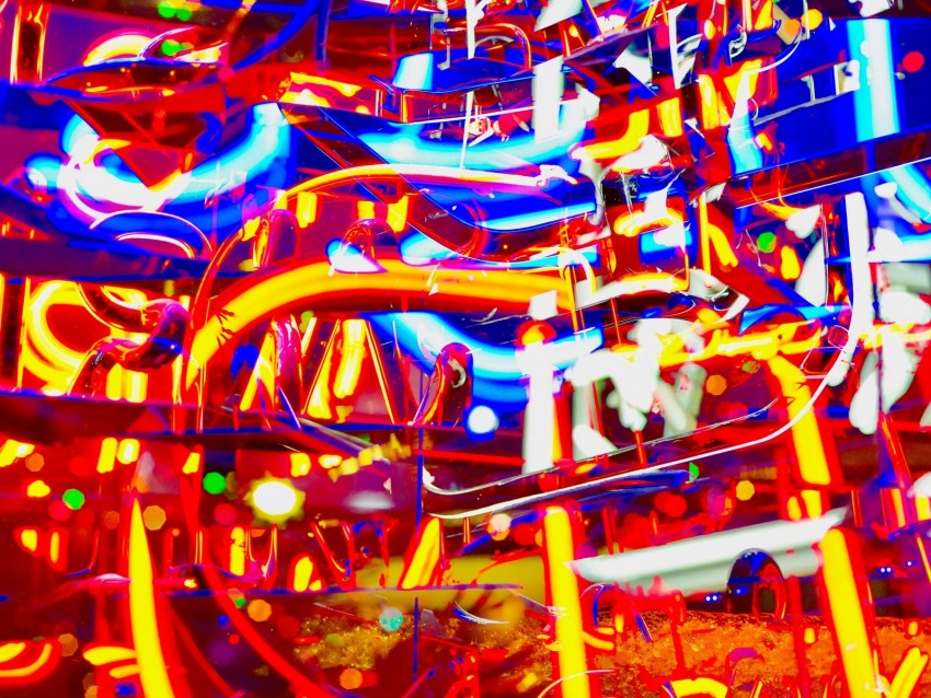 neon, light, colorful, bright, abstraction, chaotic