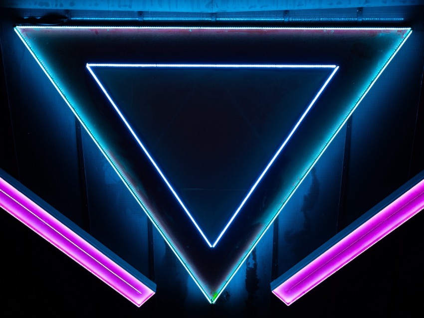 Neon Shape Triangle Background Toppng