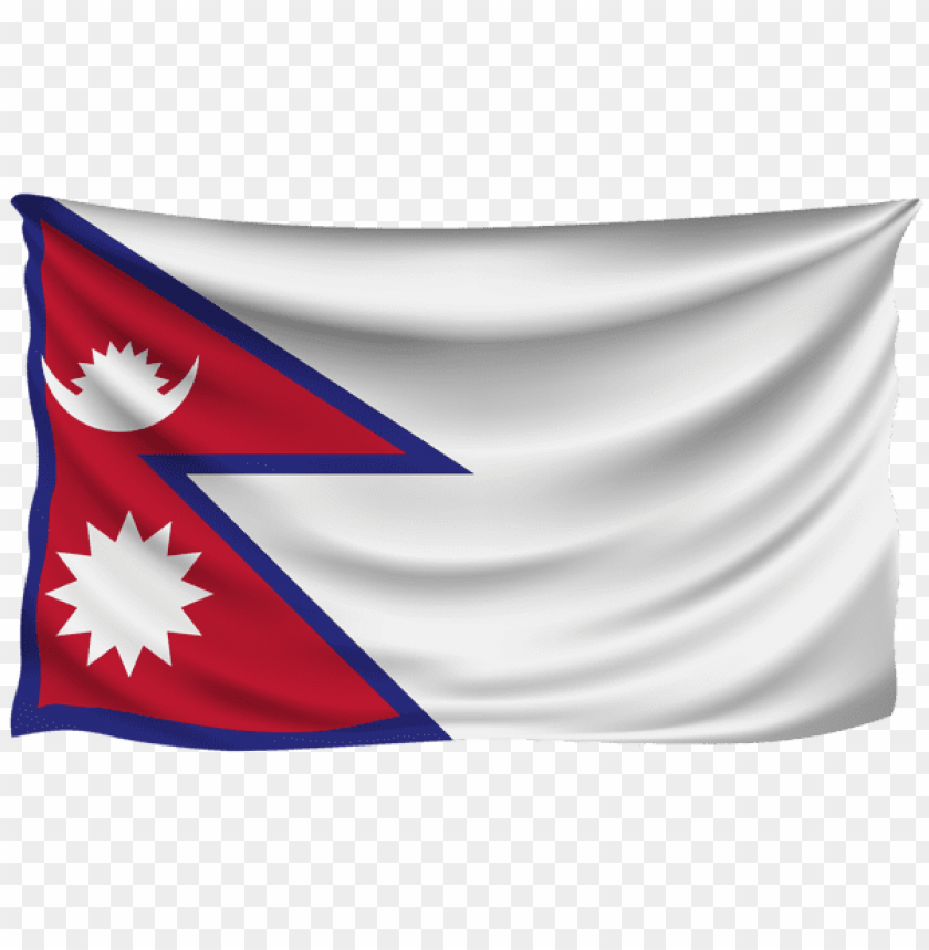 Download nepal wrinkled flag clipart png photo  @toppng.com