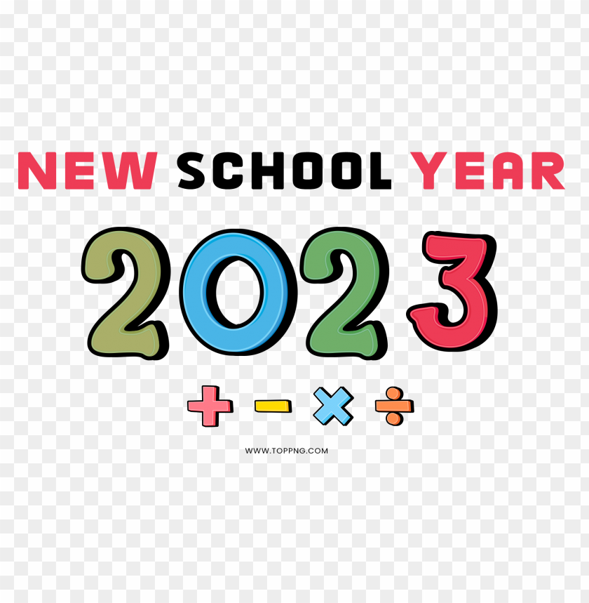 2023 png,new school year images with transparent background,2023 new school year numbers png
