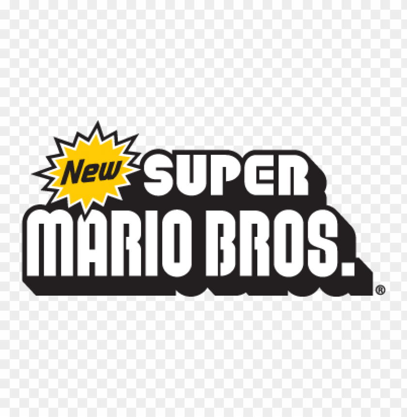  new super mario bros nintendo vector logo - 464660