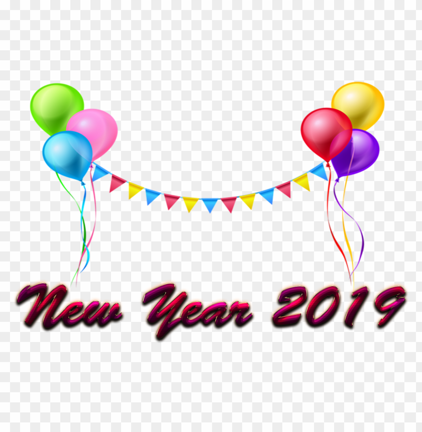 new year 2019 png images background -  image ID is 37990