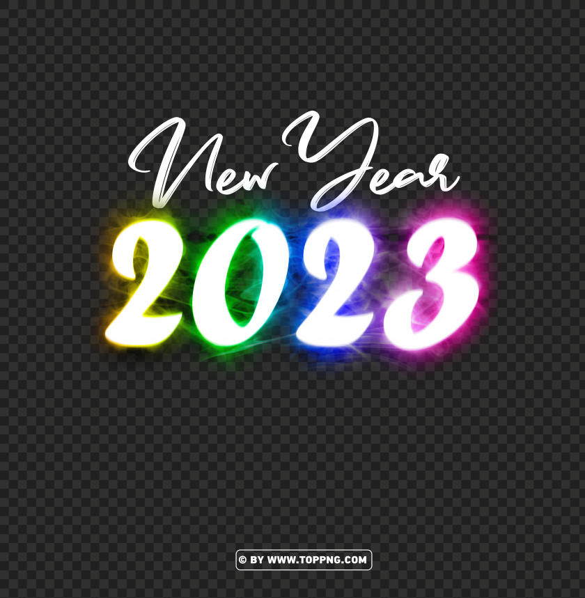 new year 2023 with rainbow smoke png transparent,New year 2023 png,Happy new year 2023 png free download,2023 png,Happy 2023,New Year 2023,2023 png image