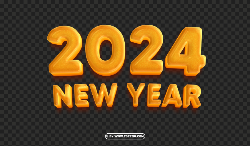 New Year 2024 Cutout PNG Clipart Images