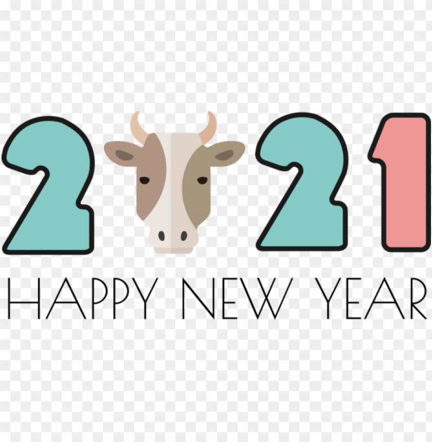 logo cartoon design,new year,happy new year 2021,transparent png