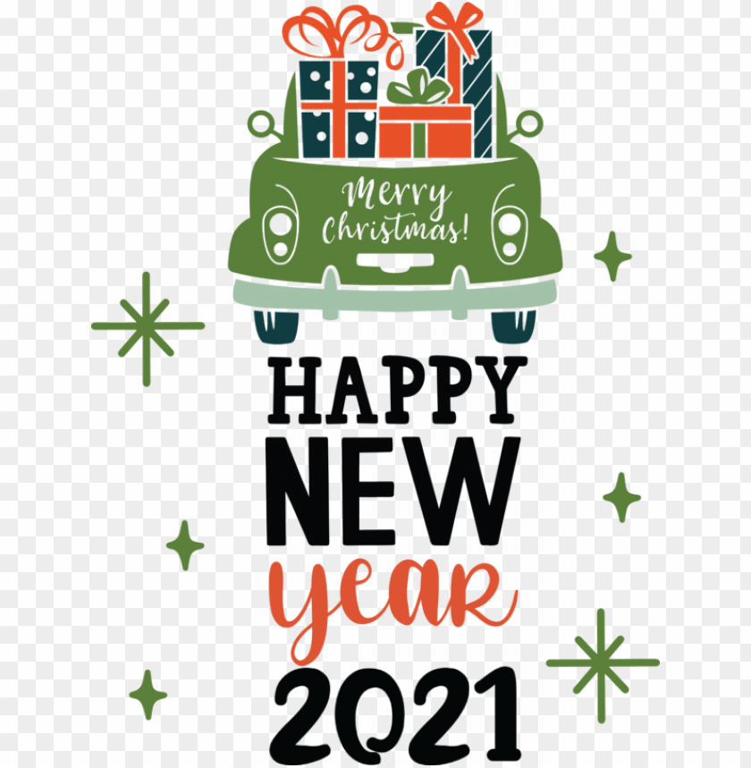 New Year Logo Symbol Line For Happy New Year 2021 For New Year PNG Image With Transparent Background