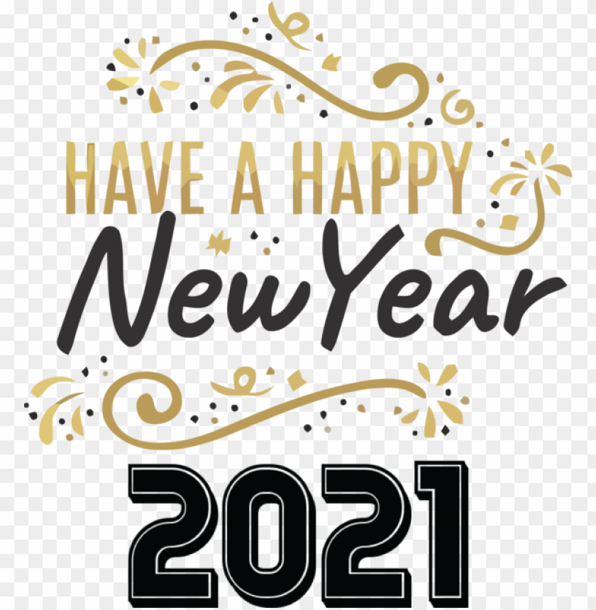 logo yellow line,new year,happy new year 2021,transparent png