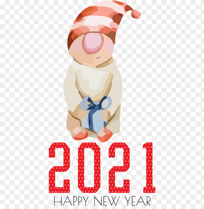 watercolor painting statue cartoon,new year,happy new year 2021,transparent png