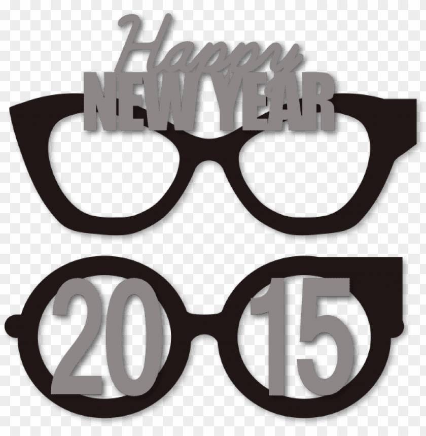 new years glasses PNG image with transparent background | TOPpng