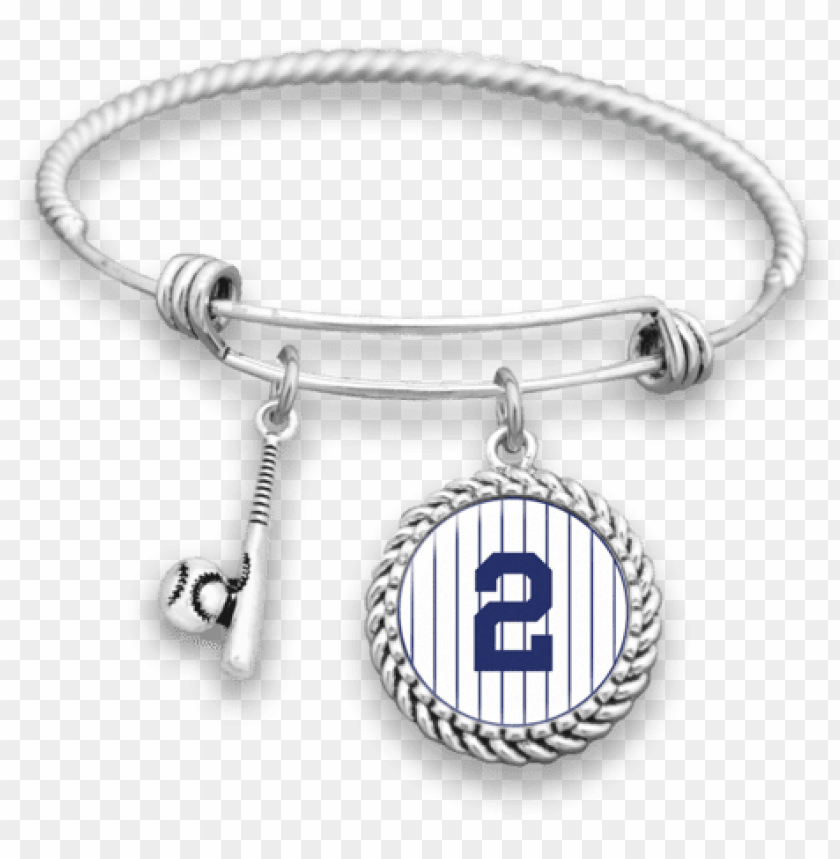 free PNG new york baseball #2 charm bracelet derek jeter bracelet PNG image with transparent background PNG images transparent