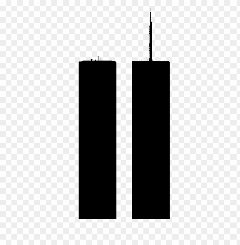 New York City World Trade Center Silhouette PNG Image With Transparent Background