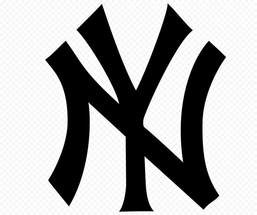 new york yankees black logo symbol sign png hd , 
the new yorker,
the new yorker logo,
new yorker logo png,