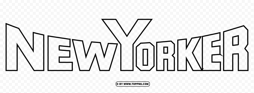 new yorker logo black line stroke hd png , 
the new yorker,
the new yorker logo,
new yorker logo png,