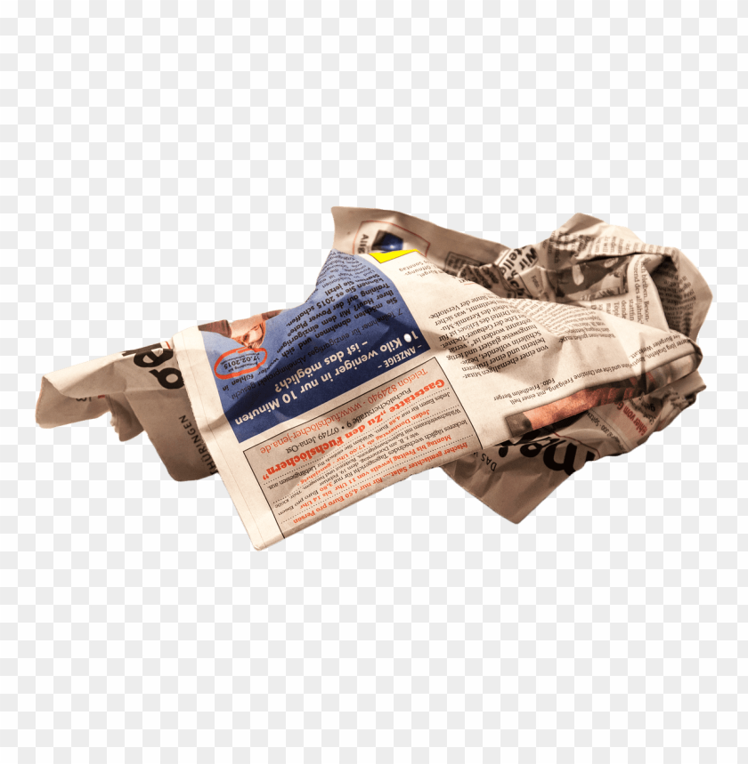 newspaper wrinkled PNG transparent with Clear Background ID 118729